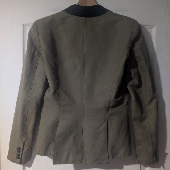 Smythe | Two-Tone Blazer In Olive - Picture 3 of 11